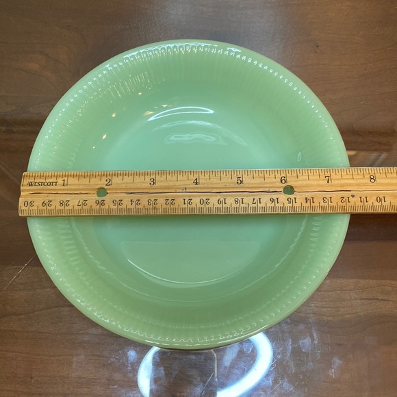 Fire King Jadeite Jane Ray Soup Bowl (7 5/8") - Picture 4 of 5